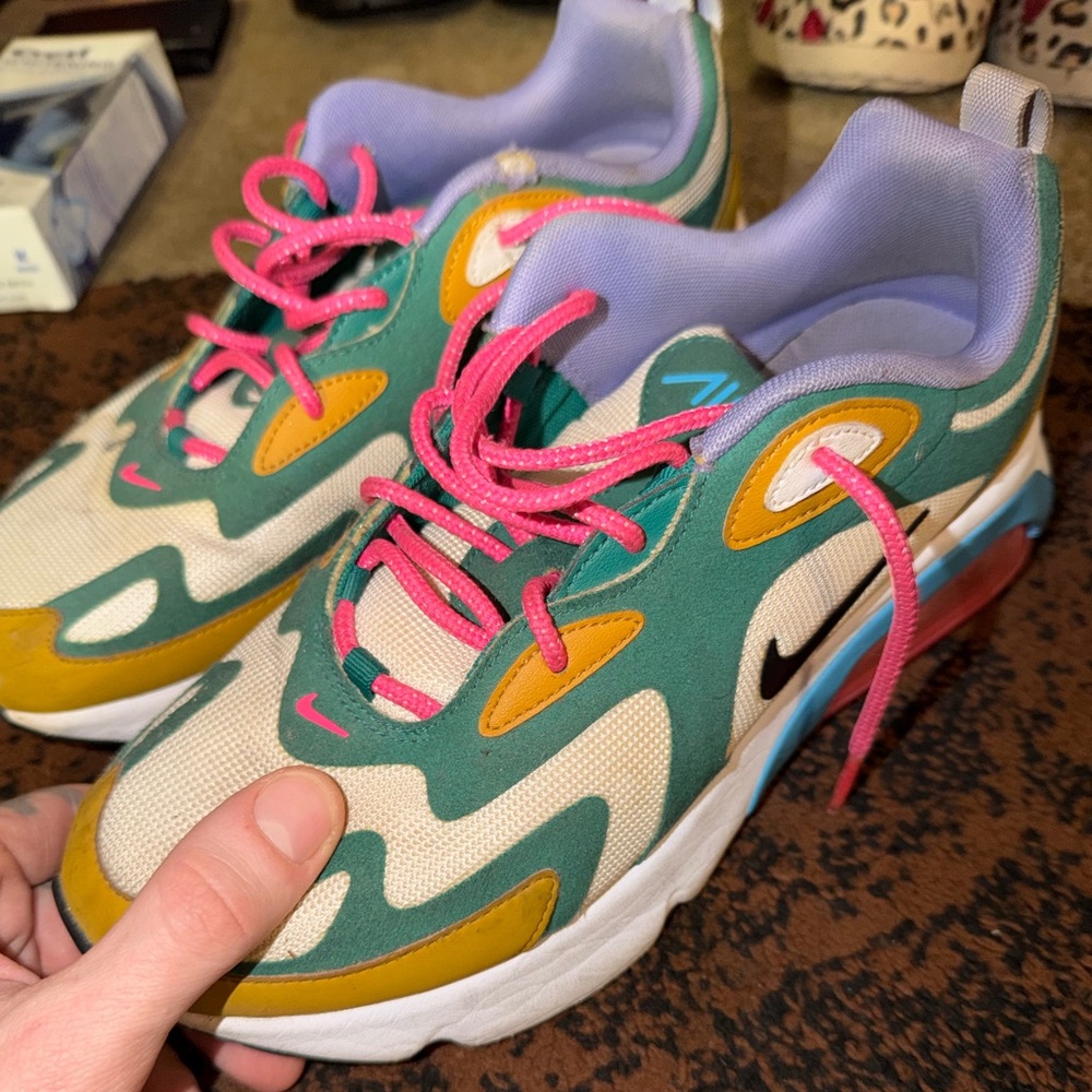 Nike Multicolor Sneakers with Pink Accents